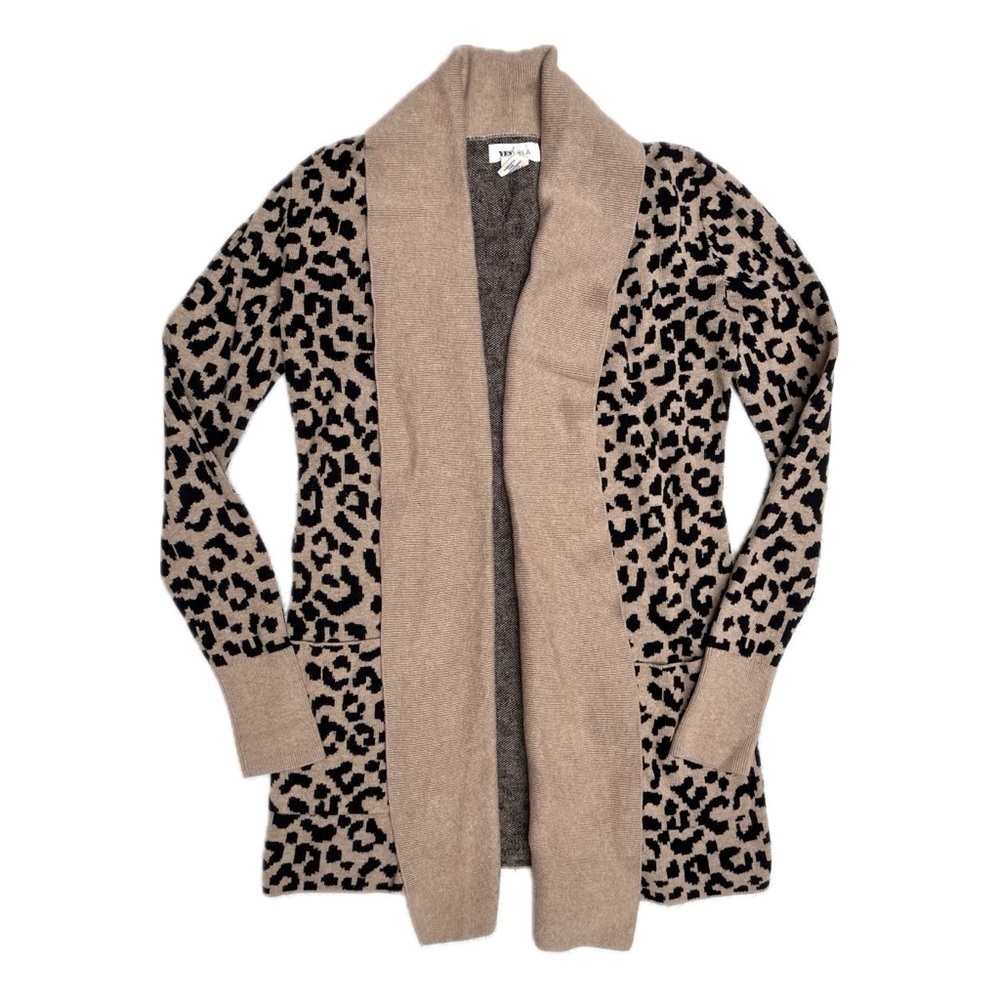 Yes Lola Leopard Print Cardigan Size XS